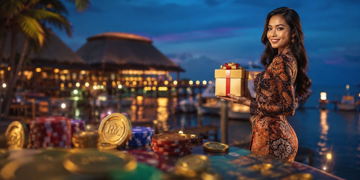 Suasana hiburan kasino Terengganu bergaya batik sempena musim perayaan Malaysia